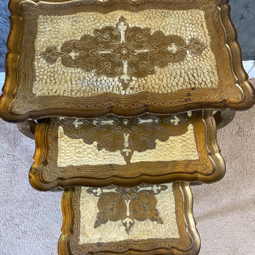1960’s Florentine style Nesting Tables